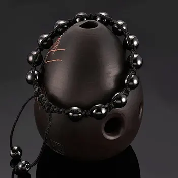 

10pcs 10mm Hematite Energy Bracelet Health Care Magnet Hematite Weave Bracelet For Men Jewelry