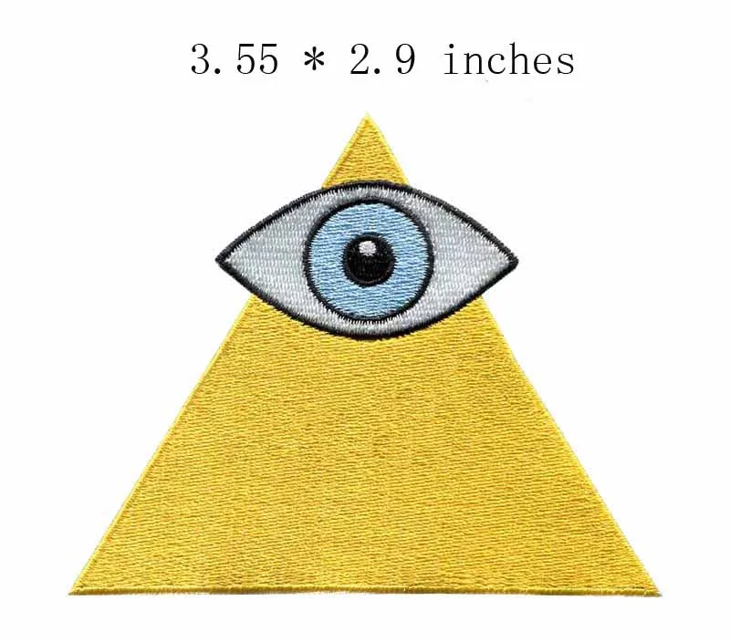 Side Looking Eyes Emoji Iron On Embroidered Patch 