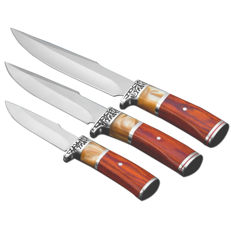DuoClang охотничий нож с фиксированным лезвием 5Cr13Mov стальной нож тактические прямые ножи