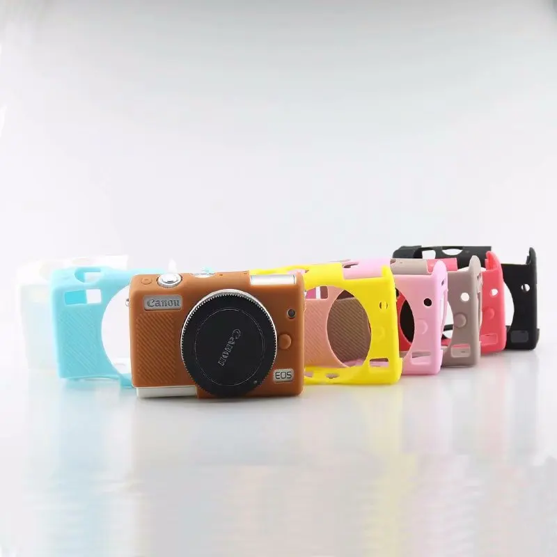 Силиконовая кожа брони чехол для корпуса протектор Canon EOS R M100 M3 M6 M10 Цифровая
