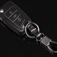 Genual кожаная сумка для ключей, автомобильный держатель для ключей, чехол для ключей для Skoda Octavia Volkswagen Golf 7, автомобильные аксессуары, автомобильный Стайлинг