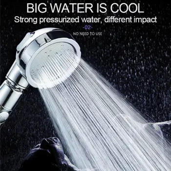 

1Pcs 420 Degrees Rotating Spa Shower Head 3 Mode High Pressure Water Saving Laser Shower Head Perfect Adjustable Ionic