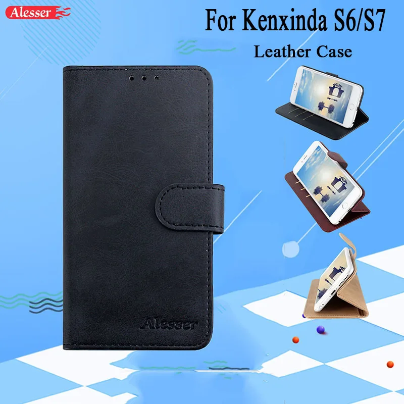 Alesser For Kenxinda S7 S6 Leather Case Flip Cover With sticker Cellphone Protective Case For Kenxinda S7 S6 Phone Accessory Alesser For Kenxinda S7 S6 Leather Case Flip Cover With sticker Cellphone Protective Case For Kenxinda S7 S6 Phone Accessory