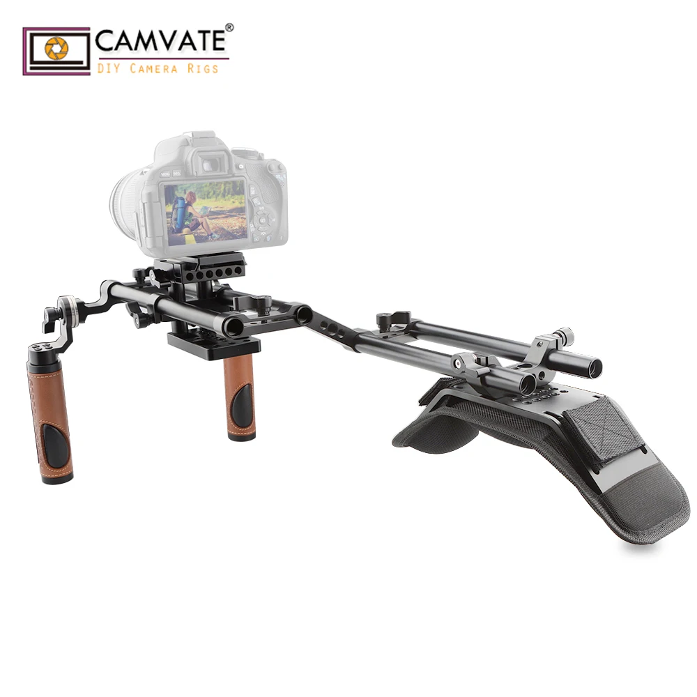  CAMVATE Ergonomic Design Good Dslr Shoulder Rig for DSLR and Camcorder C1769 camera photography acc