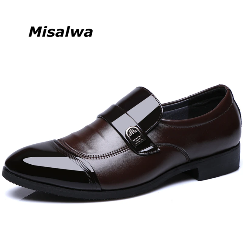

Misalwa Slip-on / Lace-up Men Formal Shoes Men Dress Derby Shoes Patchwork Oxfords Men Shoes For Business Free Drop Shipping