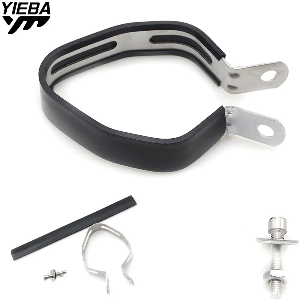 Motorcycle Accessorie Exhaust Pipe Adapter Stainless Steel With Rubber