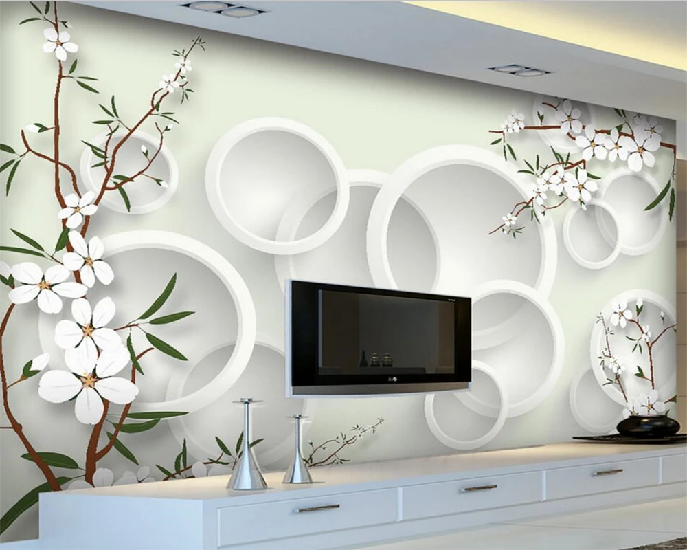 Beibehang wallpaper for walls 3 d Modern boutique elegant fresh flowers photo wallpaper custom any size wall papers home decor