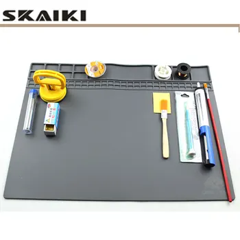 

1 pcs 405*305mm Insulation pads Maintenance workbench insulation pad High temperature resistance for computer phone repair