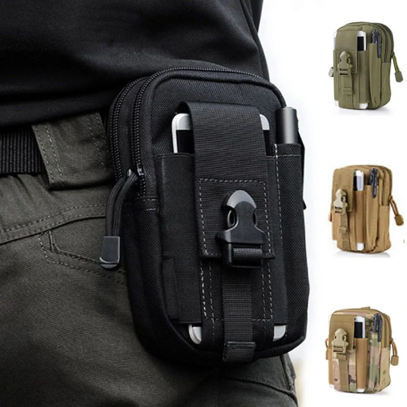 

Outdoor tool bushcraft Tactical Pouch Molle Military Army Backpack phone Case Pocket fishing camp hike climb hunt waist bag EDC