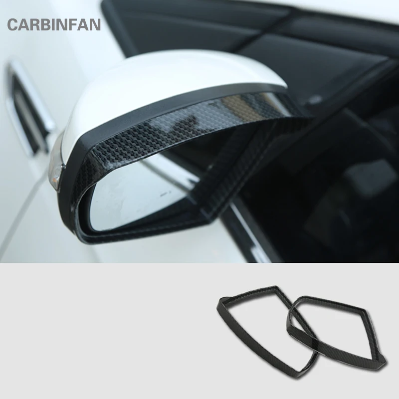 

For Ford Kuga Escape 2017-2018 ABS carbon fiber Style Rearview mirror rain eyebrow decoration cover 2pcs/lot car accessories