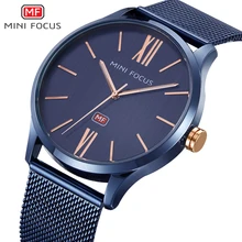 Мини фокус мужские часы из нержавеющей стали мужские наручные кварцевые часы водонепроницаемые Модные Роскошные Брендовые мужские часы Montre Homme синие