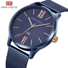 MINIFOCUS Men Watches Stainless Steel Men's Wristwatch Quartz Watch Waterproof Fashion Luxury Brand Montre Homme Male Clock Blue MINIFOCUS Men Watches Stainless Steel Men's Wristwatch Quartz Watch Waterproof Fashion Luxury Brand Montre Homme Male Clock Blue