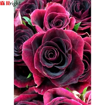 

Rose Water Diamond Embroidery Flowers 5D Diamond Painting Cross Stitch Mosaic Diamond Picture Of Rhinestones kits for embroi XY1