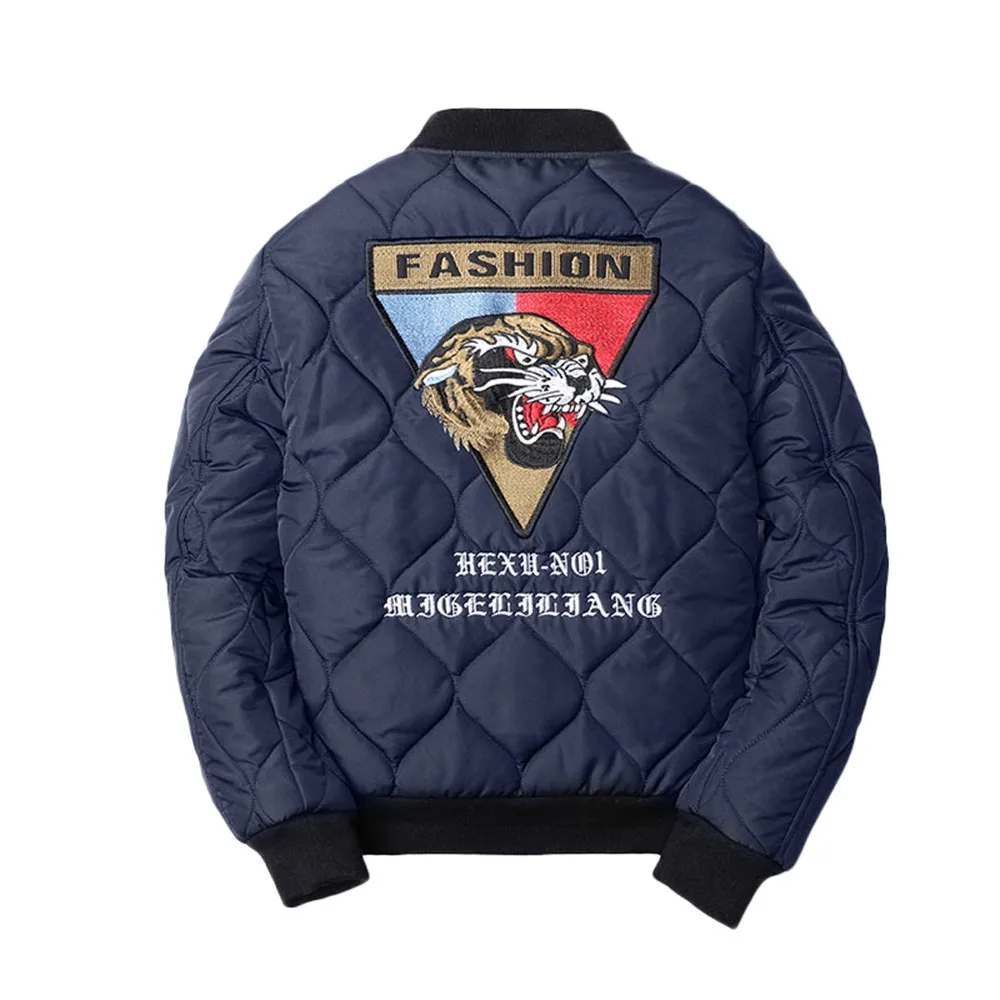 Seller men winter coat men Men's Autumn Winter Casual Long Sleeve Thicken Baseball Uniform Flying Jacket parka men clothes long coat