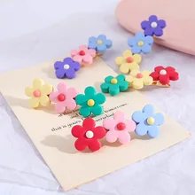Модный милый цветок шпилька для женщин девушка Корея сладкие конфеты шпилька для волос боковая невидимка заколка для волос аксессуары для волос и головных уборов в подарок