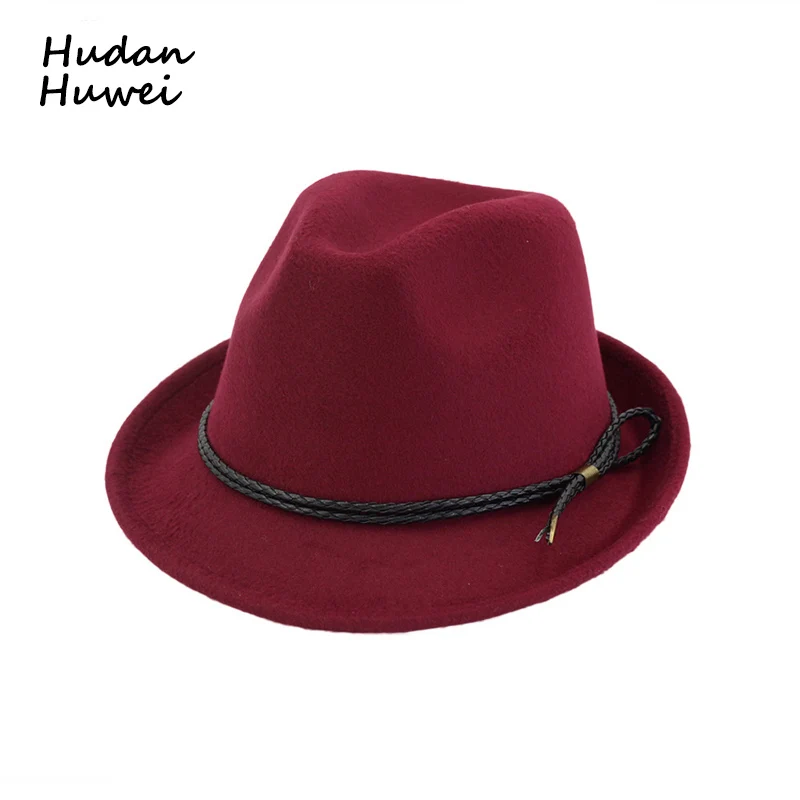 narrow brim felt hat