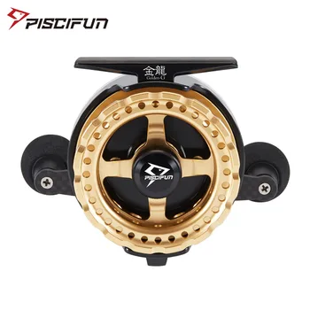 

Piscifun Raft Fishing Reel 7+1 Ball Bearings 3.8:1 Gear Ratio Raft Reel Carbon Fiber CNC Spool Trolling Reel Golden G Silveria