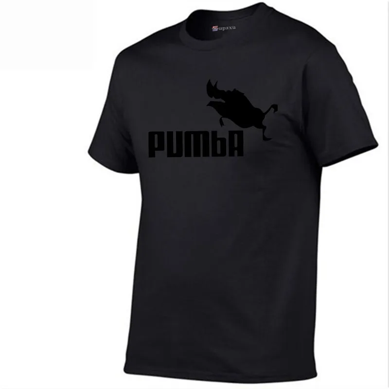 

2019 funny T-shirt cute T-shirt homum Pumba men's casual short-sleeved cotton shirt cool T-shirt summer solid color sweater T-sh