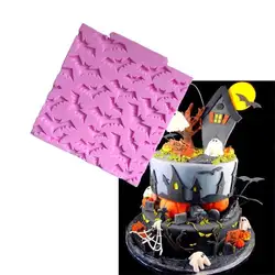 3 шт./компл. Хэллоуин DIY формы для тортов набор летучая мышь привидение, паук веб-форма силикон для конфет, шоколада, украшения торта, смолы