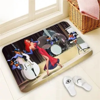 

H-P1046 Custom Who framed Roger rabbit#6 Doormat Home Decor High Quality Pattern Door mat Floor Mat foot pad SQ00806#H01046