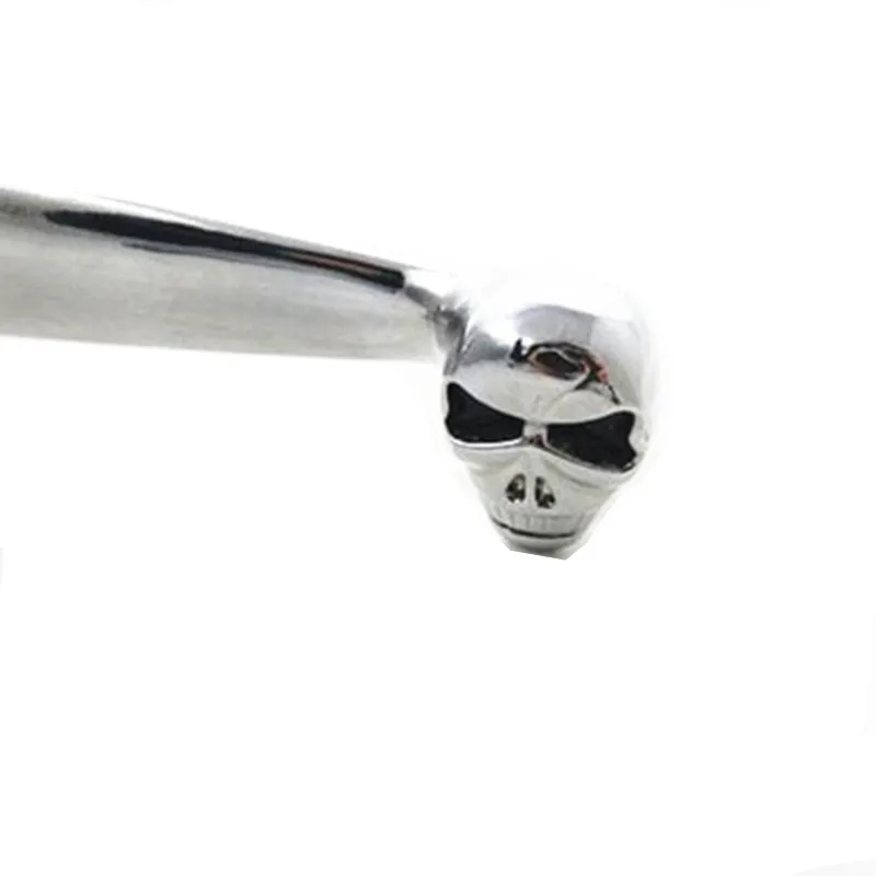 1" 25mm Chrome LEFT Handlebar Hand Controls Brake Clutch Skull Lever For Honda Shadow VT