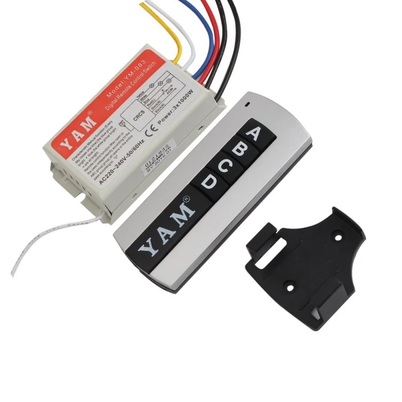 

Wireless Digital Remote Control Switch ON / OFF Control Switch for Light Bulb DIY 1/2/3/4 Ways ups 220V Remote