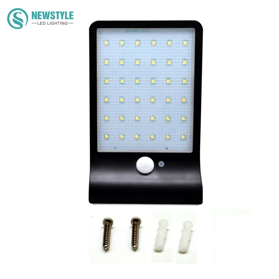 

LED Solar Light 450LM 36Led Solar Lamp Outdoor Light Security Wireless Waterproof With PIR Motion Sensor Light UltraThin