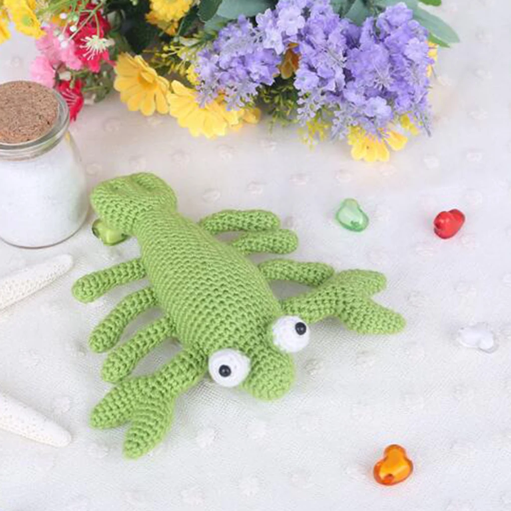 Handmade DIY Lobster Doll Toy Crochet Kit Amigurumi Kit for Kids Beginners Crafts