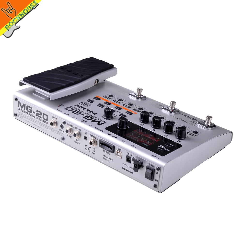NUX MG 20 гитара Мульти педаль эффектов Guitarra моделирующий процессор эффекты 60