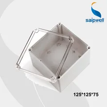 125*125*75 мм Размеры Прозрачная крышка IP66 Пластик водонепроницаемый выключатель/Водонепроницаемые ограничители MIG MAG сварочный шлем(DS-AT-1212-S