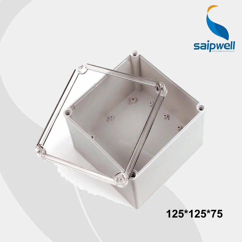 125*125*75 mm Size Clear Cover IP66 Plastic Waterproof Switch Box