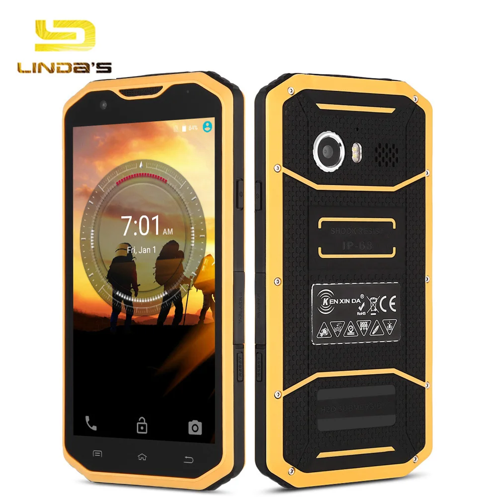 Ken Xin Da W8 5.5 inch Android 5.1 4G Smartphone MTK6753 Octa Core 1.3GHz 2GB RAM 16GB ROM 8.0MP IP68 Waterproof Mobilephone | Мобильные