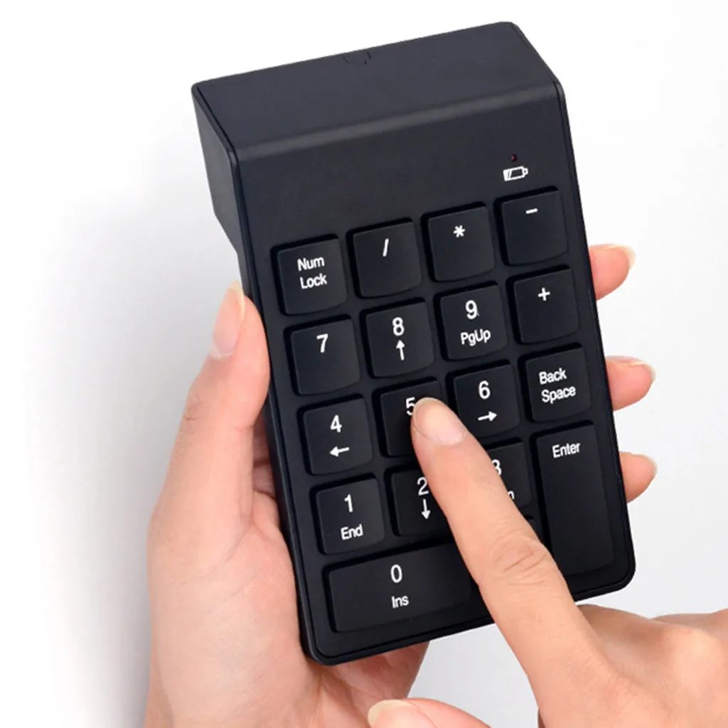 Беспроводная миниатюрная USB клавиатура VOBERRY 2 4 ГГц 18 клавиш цифровая для ПК