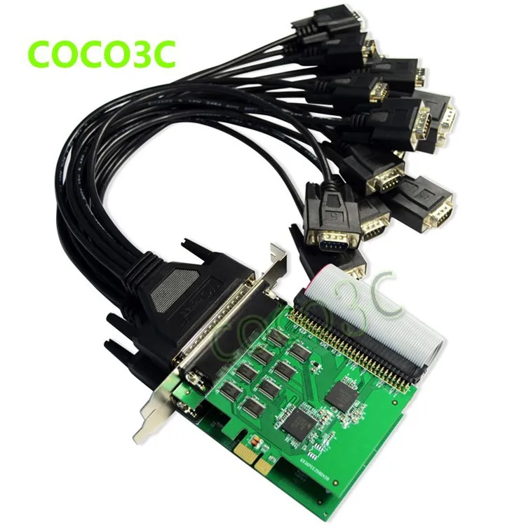 16 Ports Serial PCI Express controller card PCI-e to multi RS-232 DB9 Ports converter for Industrial automation XR17V358 Chipset (12)