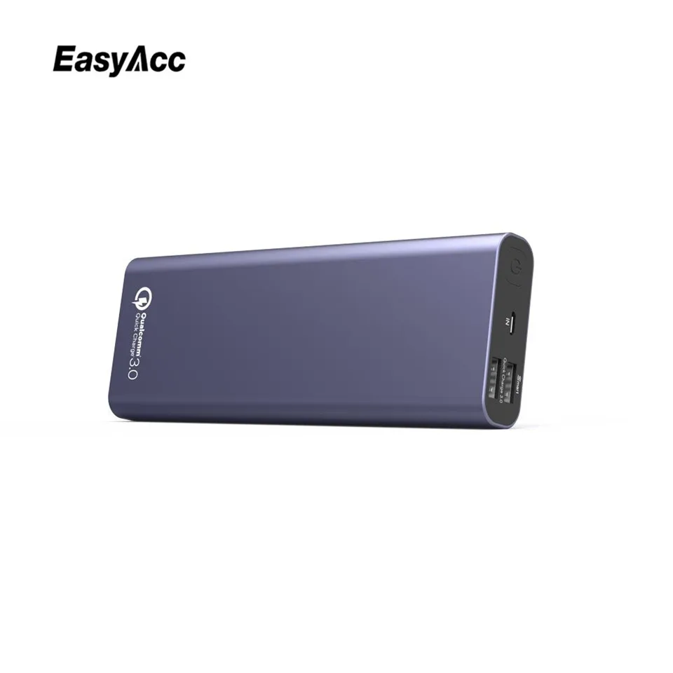 

Easyacc 18650 Power Bank 20000mAh Portable External Battery Pack Backup Charger Dual USB Powerbank for Phones and Tablets