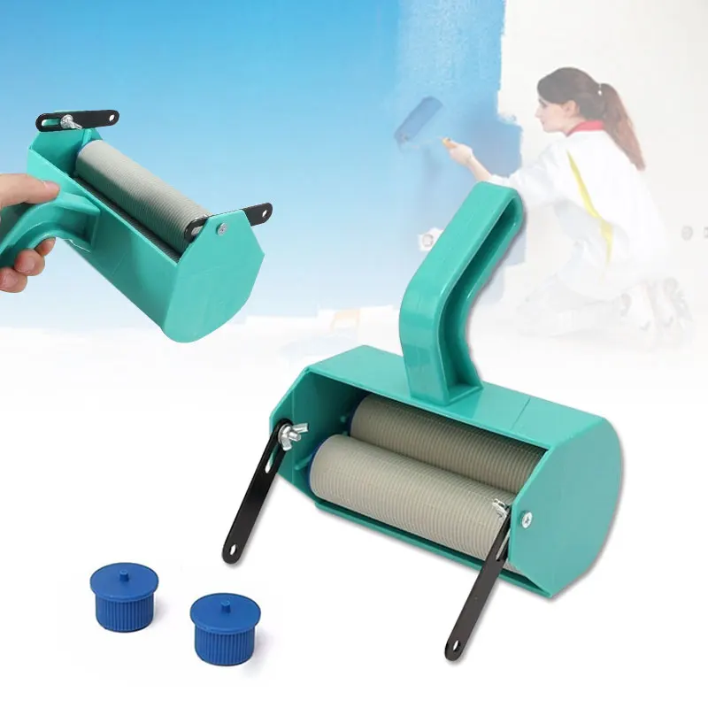 

Monochrome Plastic Roller Brushes Wall Board Painting Machine Appropriative Decoration Wallpaper Home Effective