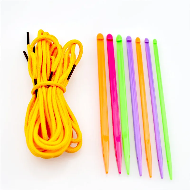 KOKNIT-Multicolor-Plastic-Knitting-Needles-Crochet-Hooks-Knit-Needle-DIY-Weave-Tools-Home-Sewing-Supplies