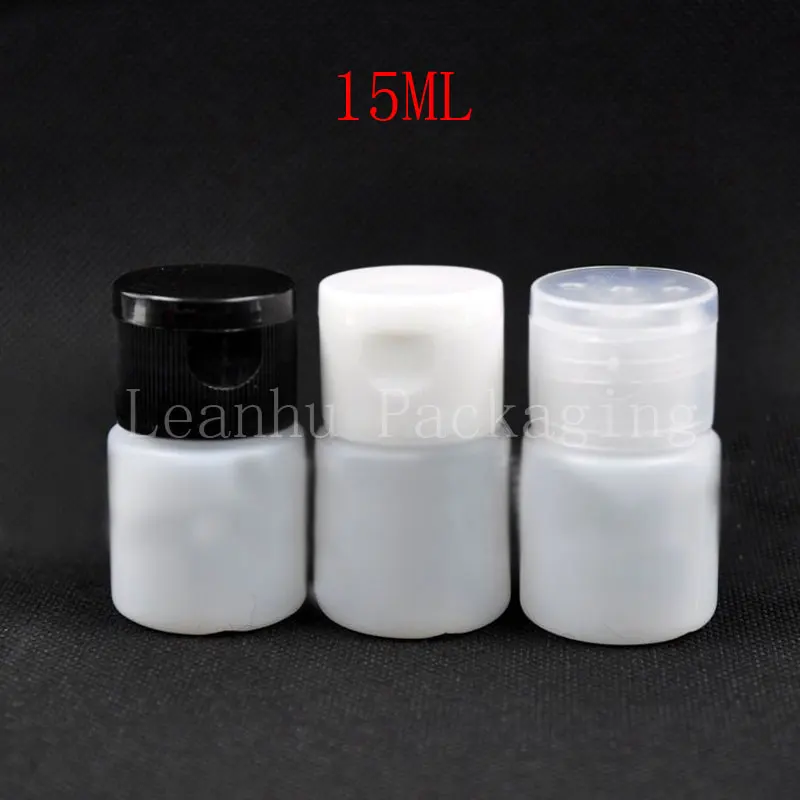 

15ml White Flat Shoulder Flip Top Cap Perfume Bottles,15cc Make-up Water Bottles, Mini Sub Bottle Samples