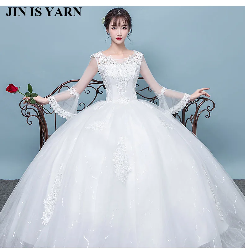 

ZJ9036 2016 2017 lace white ivory A word wedding dress bride dress dress retro large size size custom size 2-26W