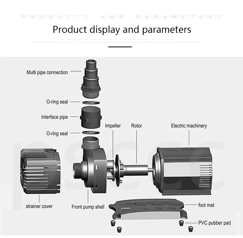 ATMAN ECO Водяной насос AX3000 AX4000 AX5000 AX6500 AX8000 AX10000 AX12000 AX15000 AX18000 большой поток погружной насос