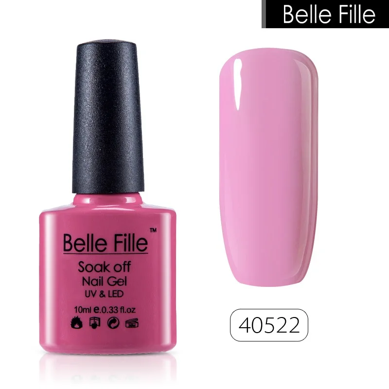 Belle Fille 10ml Candy Color Uv Gel Nail Polish Salon Gel Nail Polish Bling Nail Gel Lacquer