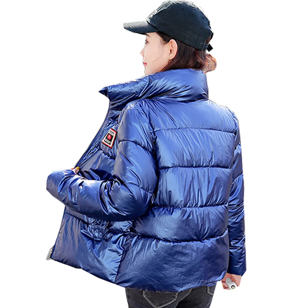 

2019 New Parkas Female Women Winter The glossy female 2019 new winter coat down padded jacket students bread 865