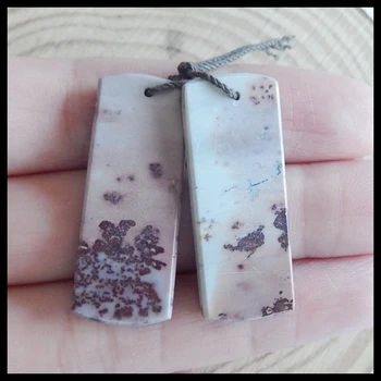 

Christmas gifts ,Semi-precious stones,Chohua Jasper Earring Beads,33x13x3mm,7.9g