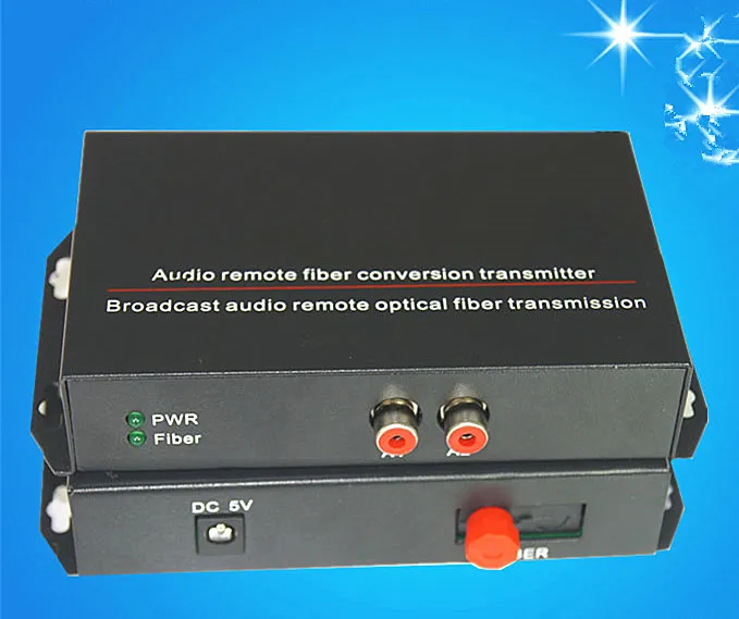 

2-way voice broadcast audio Optical 2-way audio-fiber transceiver to pickup a fiber-optic