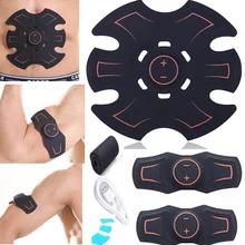 Умный беспроводной электронный стимулятор мышц EMS ABS тренажер брюшной мышцы Ролик стикер косметический аппарат для похудения Массажер