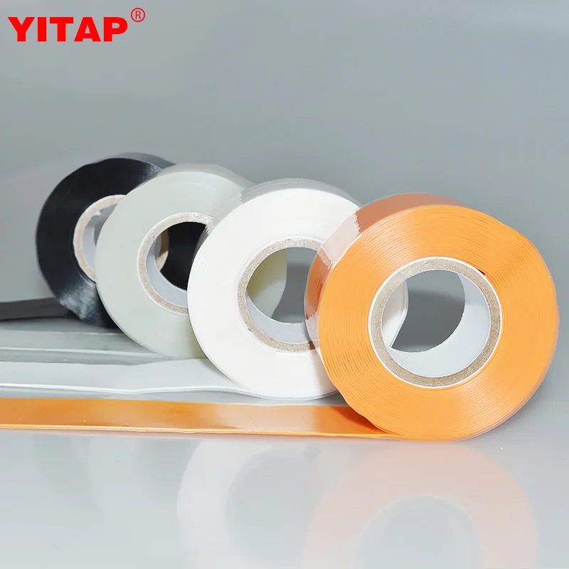 

Electrical Room Use Self Fusing Silicone Rubber Excellent High Voltage Resistance Insulation Heatproof Tape
