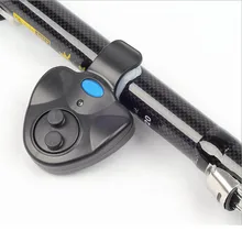 Лидер продаж черный маленький мини электронный Беспроводной ABS открытых водоемах, которое предупреждает о месте клева рыбы по звуку светодиодный чувствительный мат рыболовные принадлежности