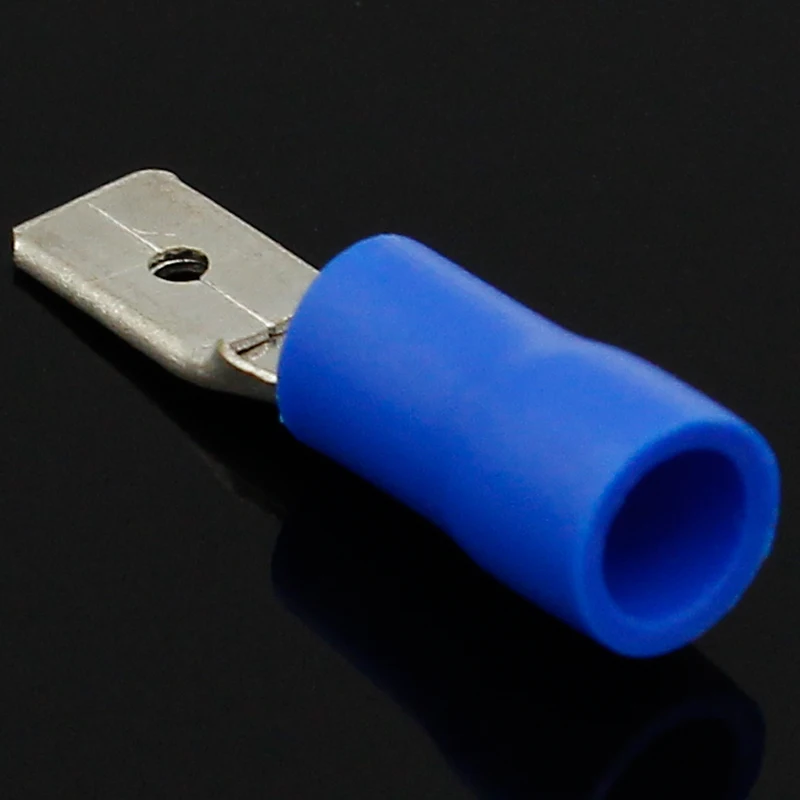ОБЖИМНАЯ Изолированная клемма синего цвета с разъемом "Мама-папа" 4,8 мм