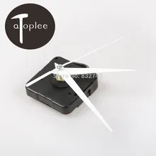 New 1PCS White DIY Quartz Clock Movement Kit Spindle Mechanism Repair with hand sets Free Shipping