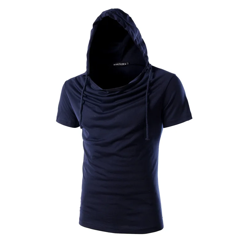 T font b shirt b font Short sleeved Hooded font b Men b font 2017 male